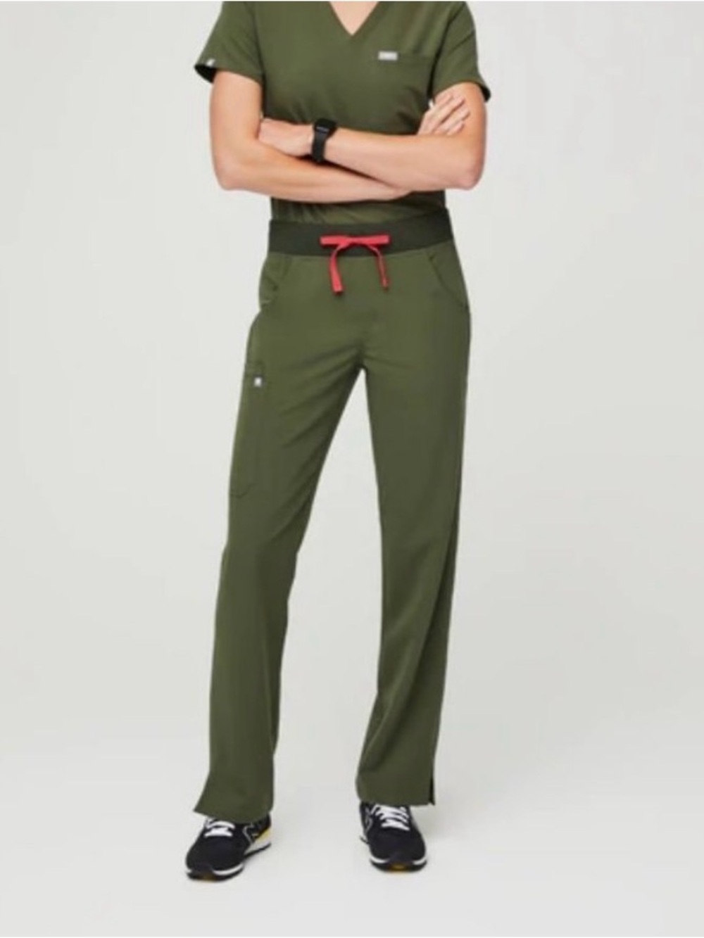 FIGS Dark Olive Kade - Cargo Scrub Pants - XXL